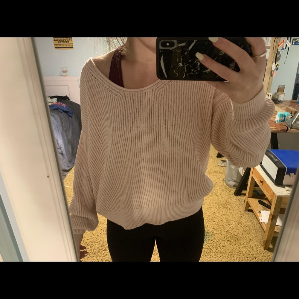 Pink Oversized Sweater